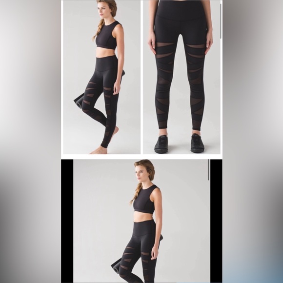 Lulu lemon mesh leggings - Picture 1 of 3
